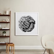 "Monkey Fist" - Art Print in White by Lucas Wade - In a Room