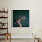 "Don't Go" - Art Print in Teal by Derick W Daily - In a Room