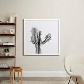 "Abode 1" - Art Print in Silver Grey by Lisa Sundin - In a Room