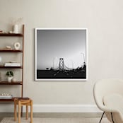 "The Commute" - Art Print in Slate by Christopher Morben - In a Room