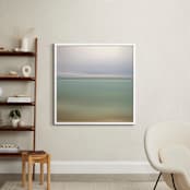 "Twisted Horizon" - Art Print in Seafoam by amanda cunningham - In a Room