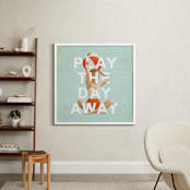 "Play The Day Away" - Art Print in Antique Teal by Heather Landis - In a Room
