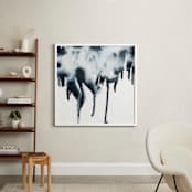 "Ink Patch" - Art Print in ink blue by Michelle Waldie - In a Room
