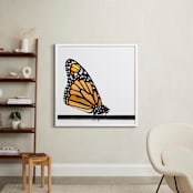 "Beautiful Butterfly" - Art Print in Monarch by Jessie Steury - In a Room