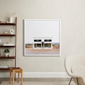 "Prada Marfa" - Art Print in White Stucco by Haley Warner - In a Room