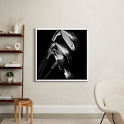 "Tee Time 3 (Black & White Edition)" - Art Print in Black & White by Shannon Howard - In a Room