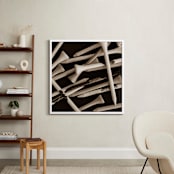 "Tee Time 2 (Warm Sepia Edition)" - Art Print in Warm Sepia by Shannon Howard - In a Room