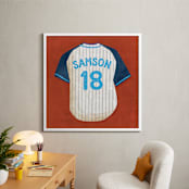"Dinger Collection 3" - Personalized Art Print in Rust by Kamala Nahas - In a Room