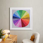 "Color Wheel" - Art Print in Light Grey by melanie mikecz - In a Room