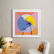 "Day & Night" - Art Print in yellow by Stop-mashina - In a Room