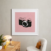 "Strike a Pose" - Art Print in Cotton Candy by Ilene Guy - In a Room