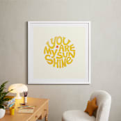 "Forever Sunshine" - Art Print in Sunflower by Carrie ONeal - In a Room