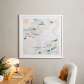 "Easy Peasy Lemon Squeezy" - Art Print in Smoky Blue by Michelle Boyd - In a Room