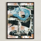 "Barclay" - Art Print in Terracotta by Misty Hughes - Framed