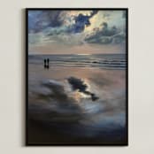 "Warm Water" - Art Print in Stormy Blue by Robert Deem - Framed