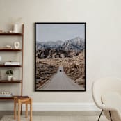 "Road To Adventure" - Art Print in Earth Brown by Christian Florin - In a Room