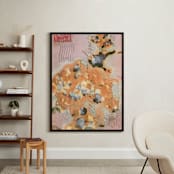 "Last Letter" - Art Print in tangerine orange by raven erebus - In a Room