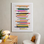 "Always Be Creative" - Art Print in Rainbow by Naava Katz - In a Room