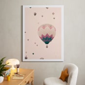 "To The Stars" - Art Print in Pale Pink by Caroline Mint - In a Room