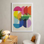 "Rainbow Paper" - Art Print in Rainbow by Krissy Callahan - In a Room