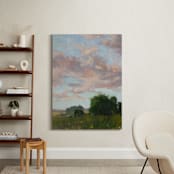 "Panorama 3" - Art Print in Spruce by Wendy Keller - In a Room