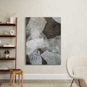 "Part of the Whole" - Art Print in Stone Gray by Jennifer Daily - In a Room