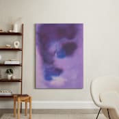 "Purple Abstract" - Art Print in Purple by Agata Jasinska - In a Room