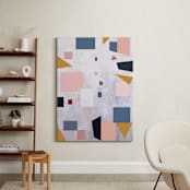 "Early Autumn" - Art Print in Pale Pink Fun by Vanessa Ryan - In a Room