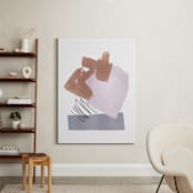 "Mixed Materials" - Art Print in Dust by Kristine Sarley - In a Room