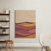 "Desert layers" - Art Print in Rosewood by Annie Shapiro - In a Room