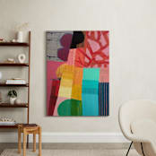 "Bloom" - Art Print in Coral by Poppy Dodge - In a Room