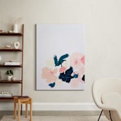 "January Botanical Abstract Print" - Art Print in Blush by Caryn Owen - In a Room