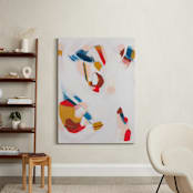 "Down the Trail" - Art Print in Red by Mary Gaspar - In a Room