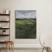 "Tomah" - Art Print in Green Hills by Lorent and Leif - In a Room