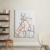 "Harmony in Chaos" - Art Print in Vibrant Orange by Oscar and Emma - Karly Depew - In a Room