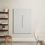 "Twig- Solitude 03" - Art Print in Light Grey by jinseikou - In a Room