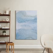 "Imagine" - Art Print in Gray Azure by Artsy Canvas Girl Designs - In a Room