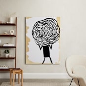 "Carry On" - Art Print in inky ink by Kara Kramer - In a Room