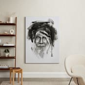 "Delhi" - Art Print in Black and White by Jen - In a Room