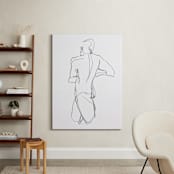 "Standing Figure" - Art Print in Bright White by Lorent and Leif - In a Room
