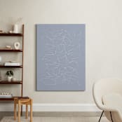 "Flock (Light Cobalt)" - Art Print in Light Cobalt by Yohaku Oshima - In a Room