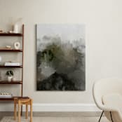 "Foggy Range I" - Art Print in Grey Fog by Tanya Lee Design - In a Room
