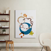 "Finding a New Balance No. 2" - Art Print in avian blue by ThirtyOne Illustrations - In a Room