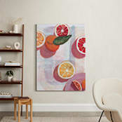 "Citrus Symphony" - Art Print in Citrus by Kinga Subject - In a Room