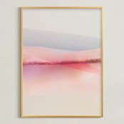 "Sailors Delight" - Art Print in Pink Skies by Karen Kardatzke - Framed