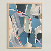 "abstract geological form II" - Art Print in Gemstone by Sumak Studio - Framed