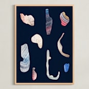 "Ancient Shapes 2" - Art Print in Prehistoric by Sumak Studio - Framed