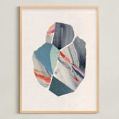 "abstract geological form I" - Art Print in Mineral by Sumak Studio - Framed