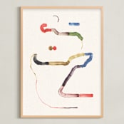 "Connected" - Art Print in Flow by Sumak Studio - Framed