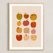 "Apples" - Art Print in Sherbet Multi by Alisa Galitsyna - Framed